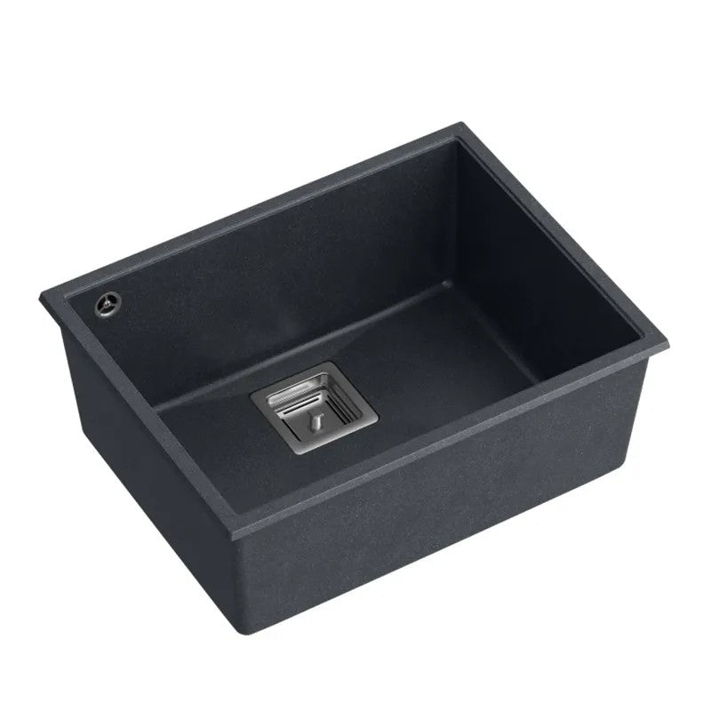 Chiuveta Din Granit DAVID 50 Black Metallic Dop Auriu 2