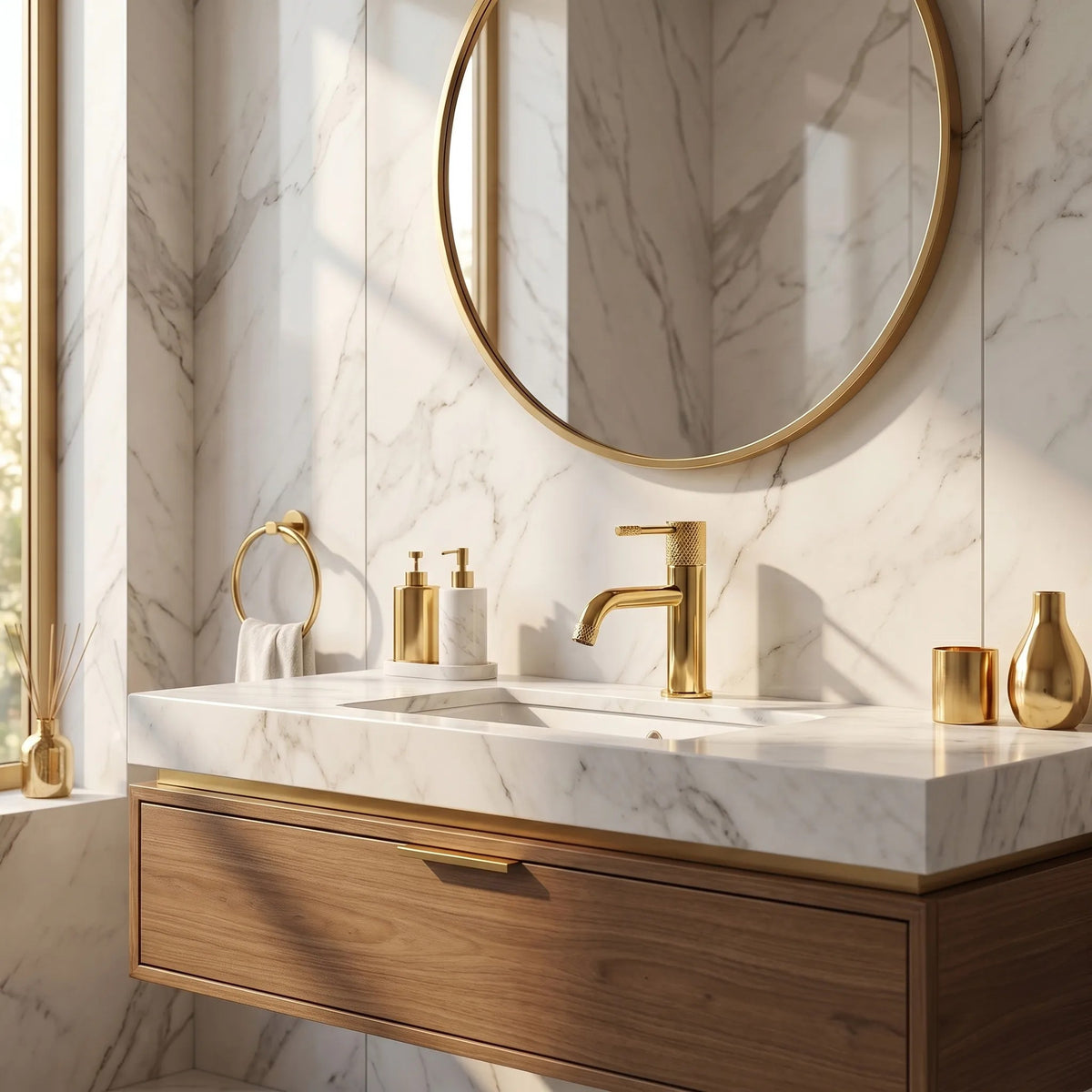 Baterie Pentru Lavoar Rea Venti Gold Low 2