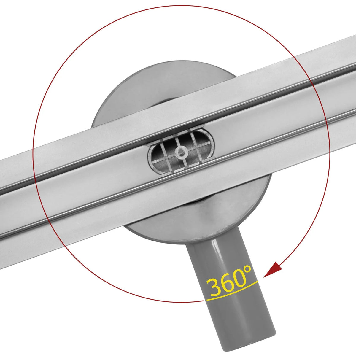 Rigola Dus Rea Neo Slim Pro Nickel Brush INOX 90 2