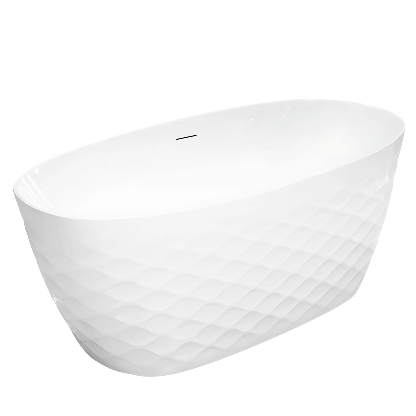 Cadă Acrilică Freestanding GAJA 170 Capac Dop Negru 2