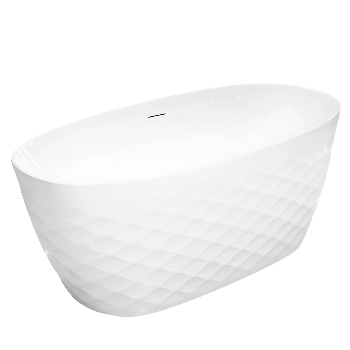 Cadă Acrilică Freestanding GAJA 170 Capac Dop Negru 2