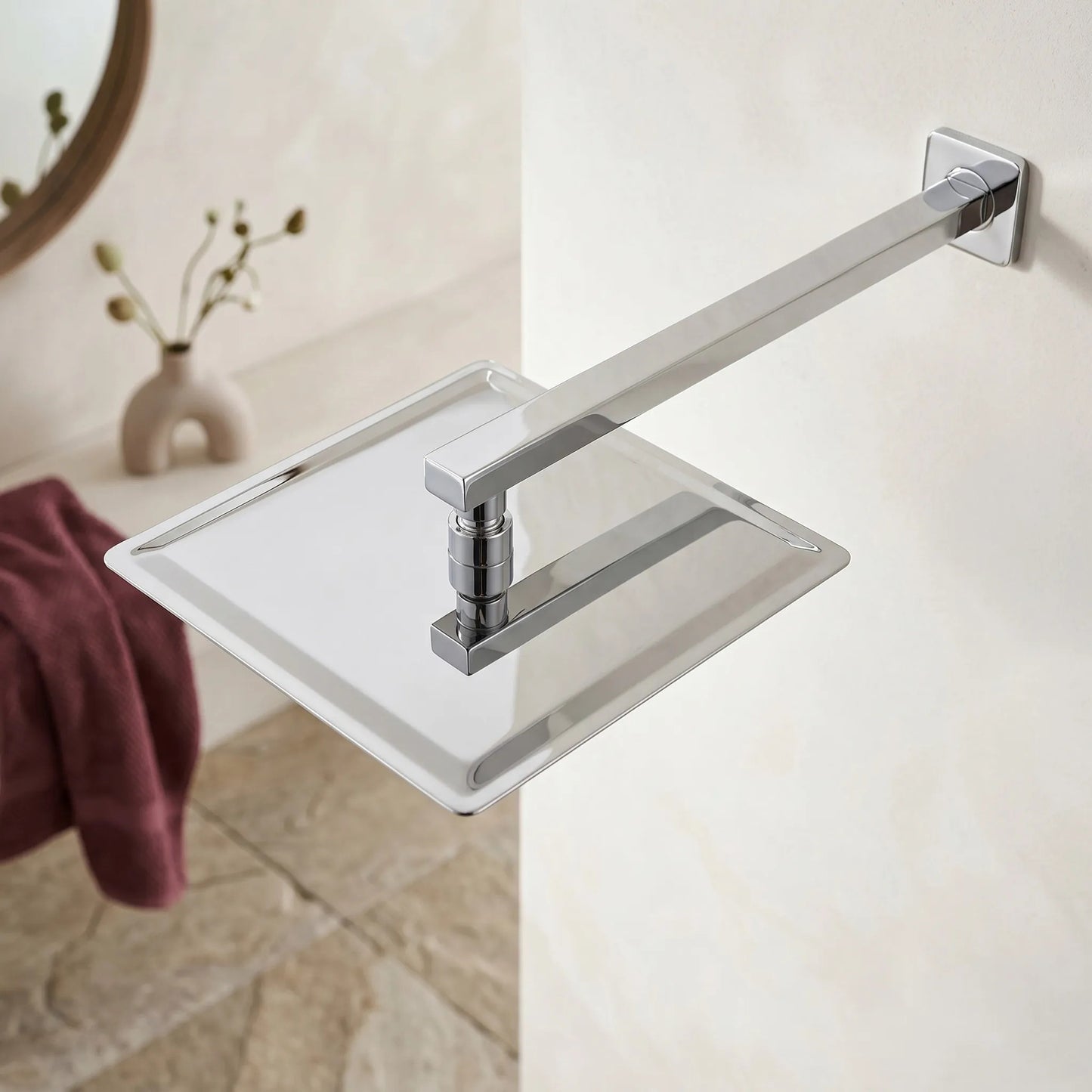 Braț De Duș Pătrat REA JS-9022 40cm Chrome 2