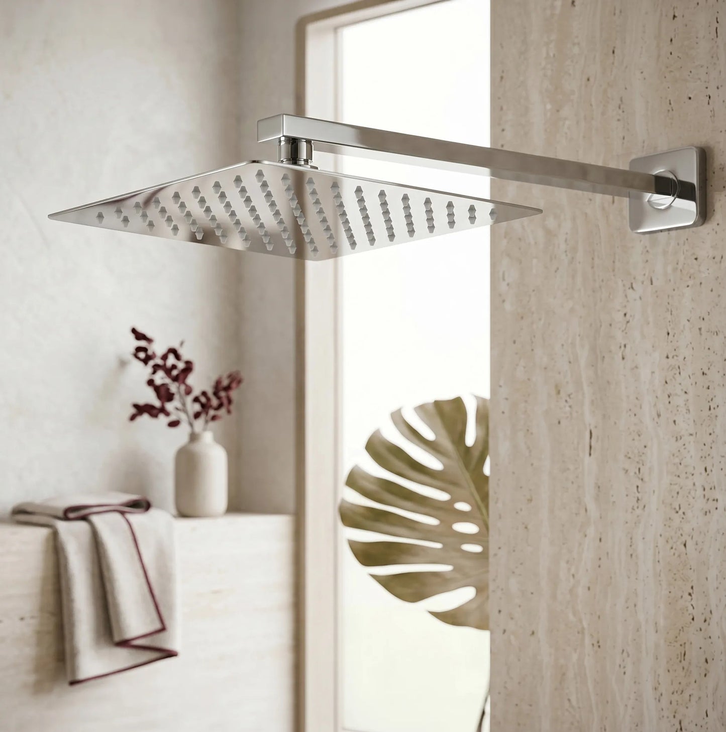 Pălărie De Duș Pătrată REA JS-P015 25cm Chrome 2