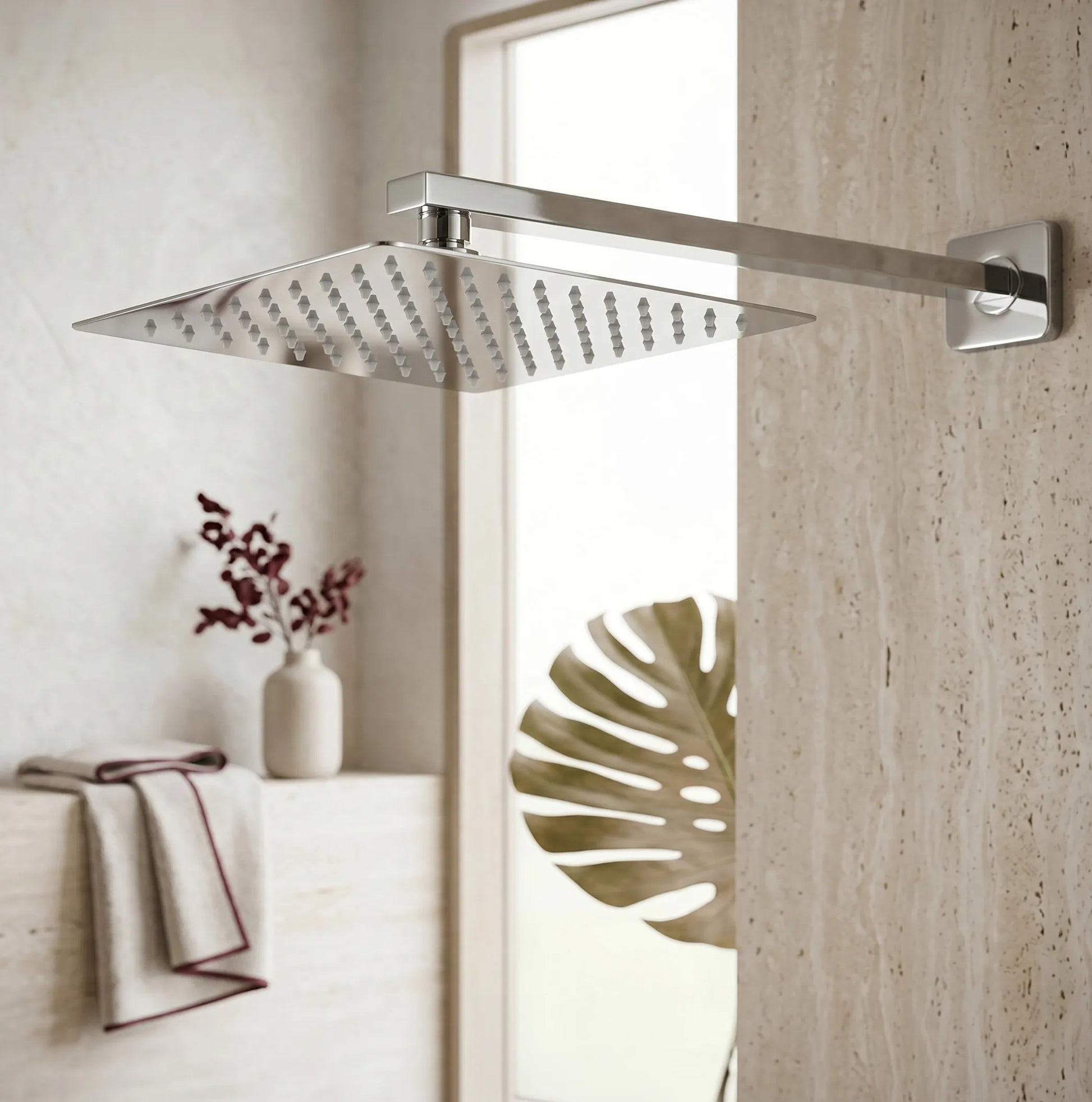 Pălărie De Duș Pătrată REA JS-P015 25cm Chrome 2
