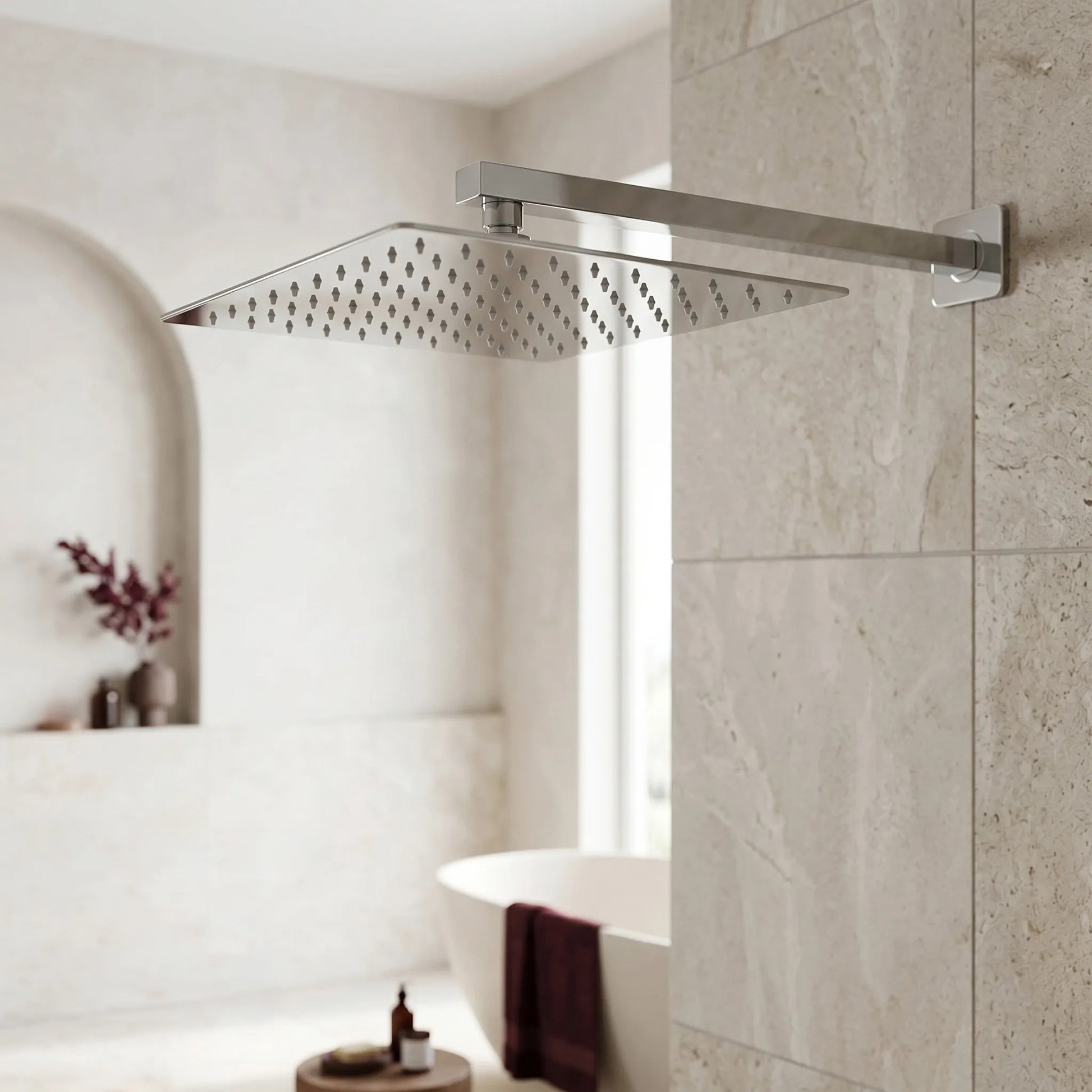 Pălărie De Duș Pătrată REA JS-P015 30cm Chrome 2