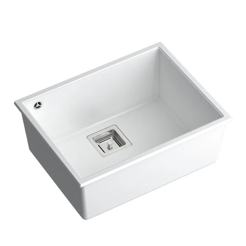 Chiuveta Din Granit DAVID 50 White Dop Cupru Periat 2