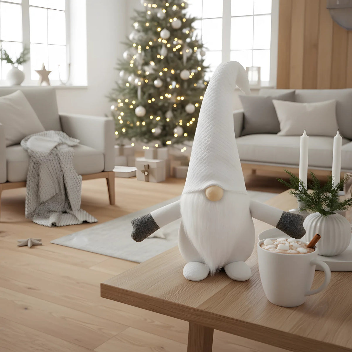 Skrzat Świąteczny 35cm YX045 White 2