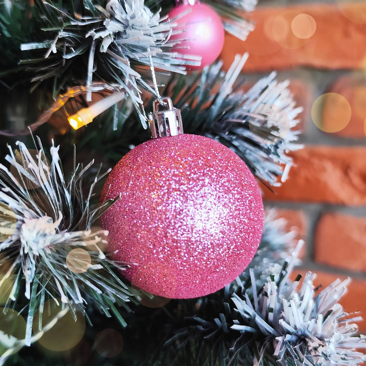 BOMBKI CHOINKOWE PINK 100SZT KL-21X03 2