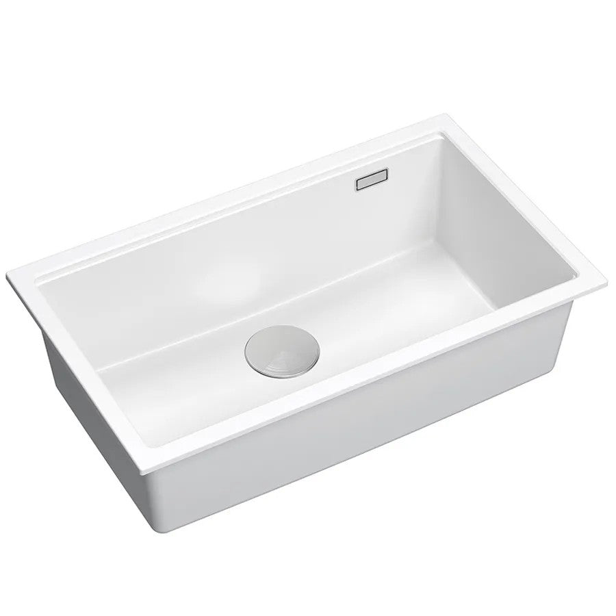 Chiuveta Din Granit Logan 110 White Dop Cupru Periat 2