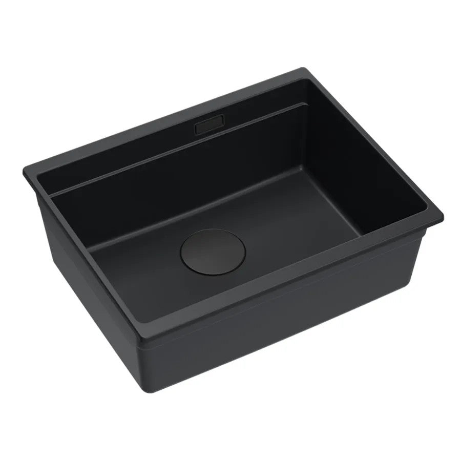 Chiuveta Din Granit Logan 100 Black Dop Cupru Periat 2