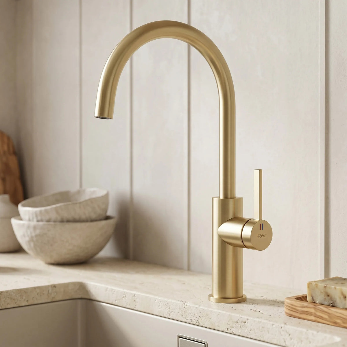 Baterie De Bucătărie REA Rivo Brush Gold 2