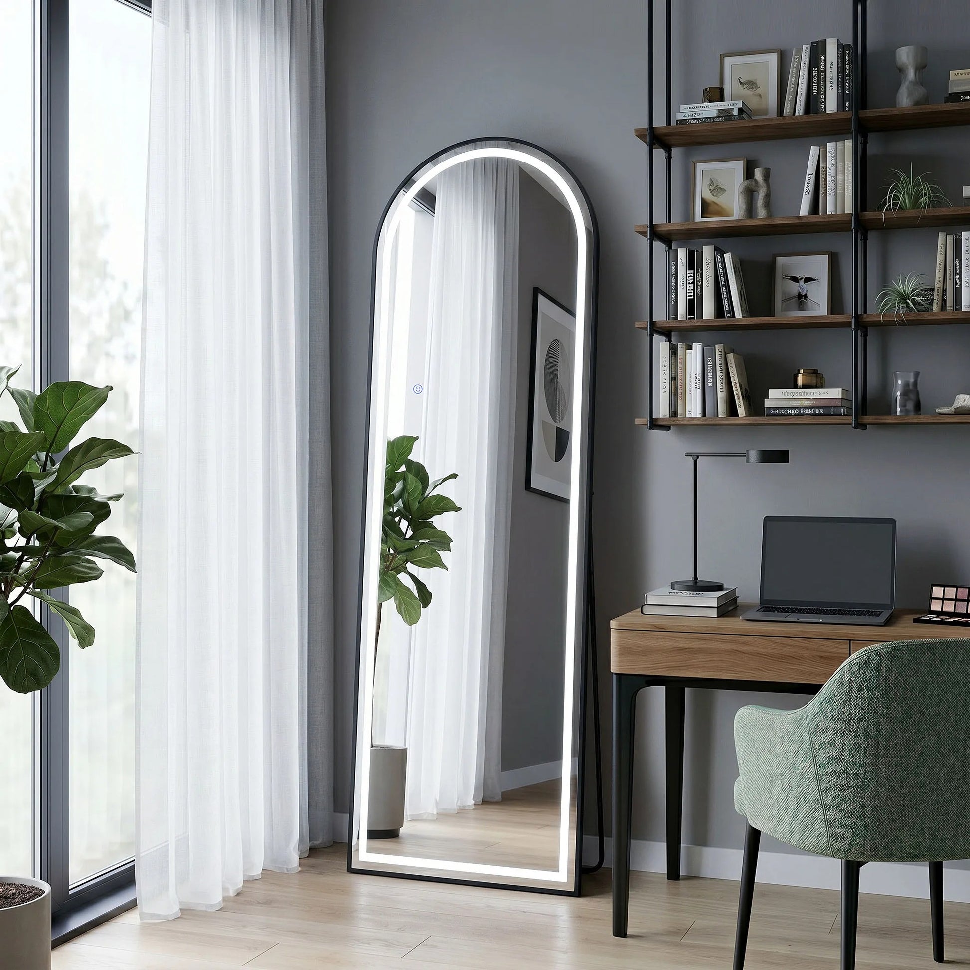 Oglindă LED Orbit 50x160cm Black 2