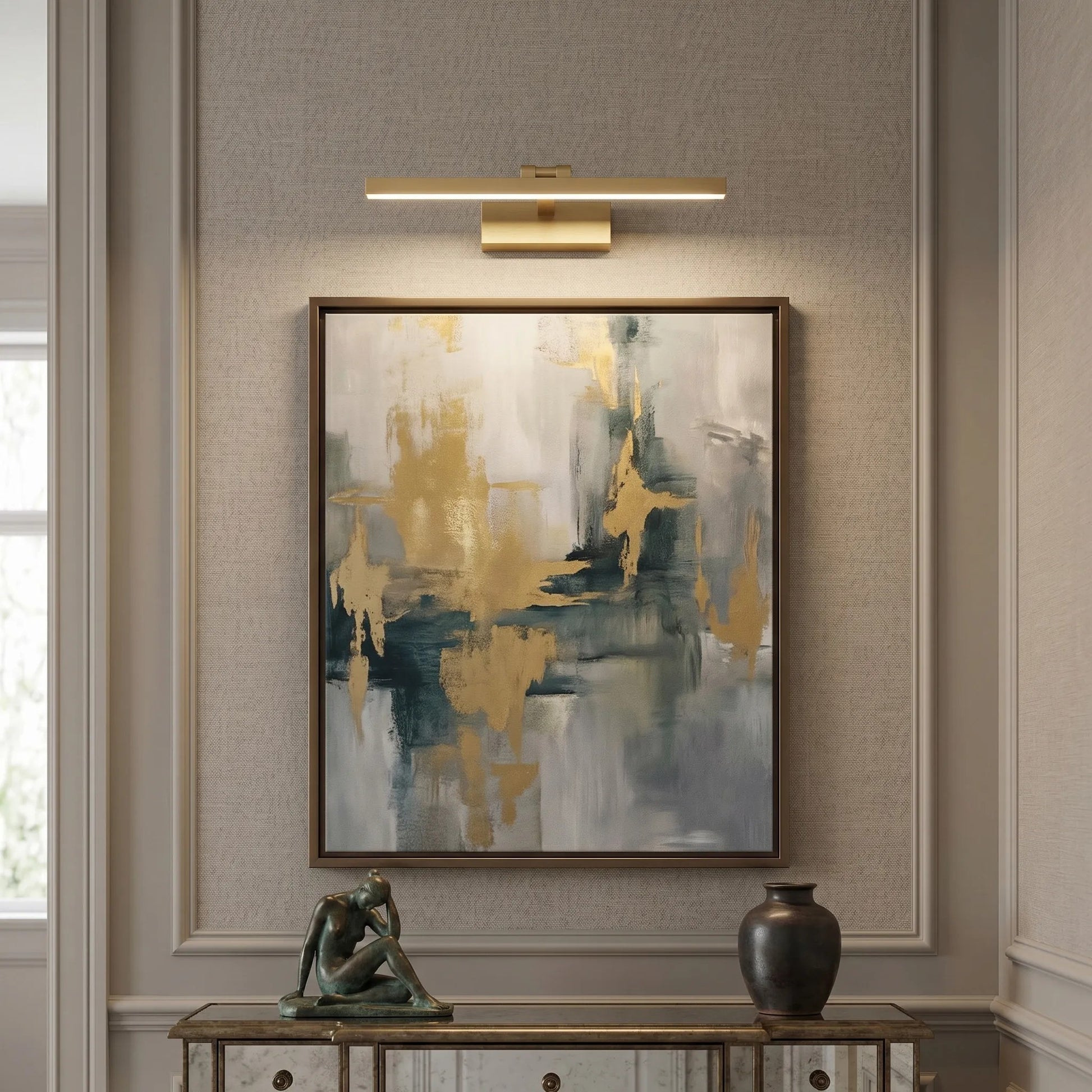 Aplică LED pentru baie APP1863-1W 40cm BRUSH GOLD  2