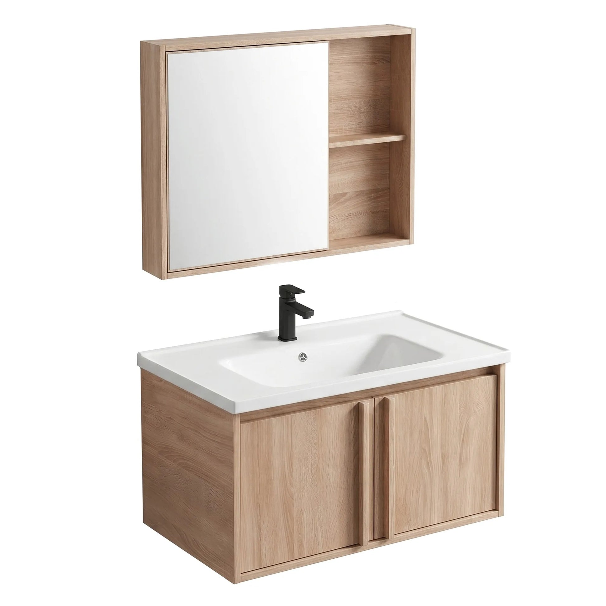 Set mobilier de baie cu lavoar Gama T25023 BXM 80CM  2