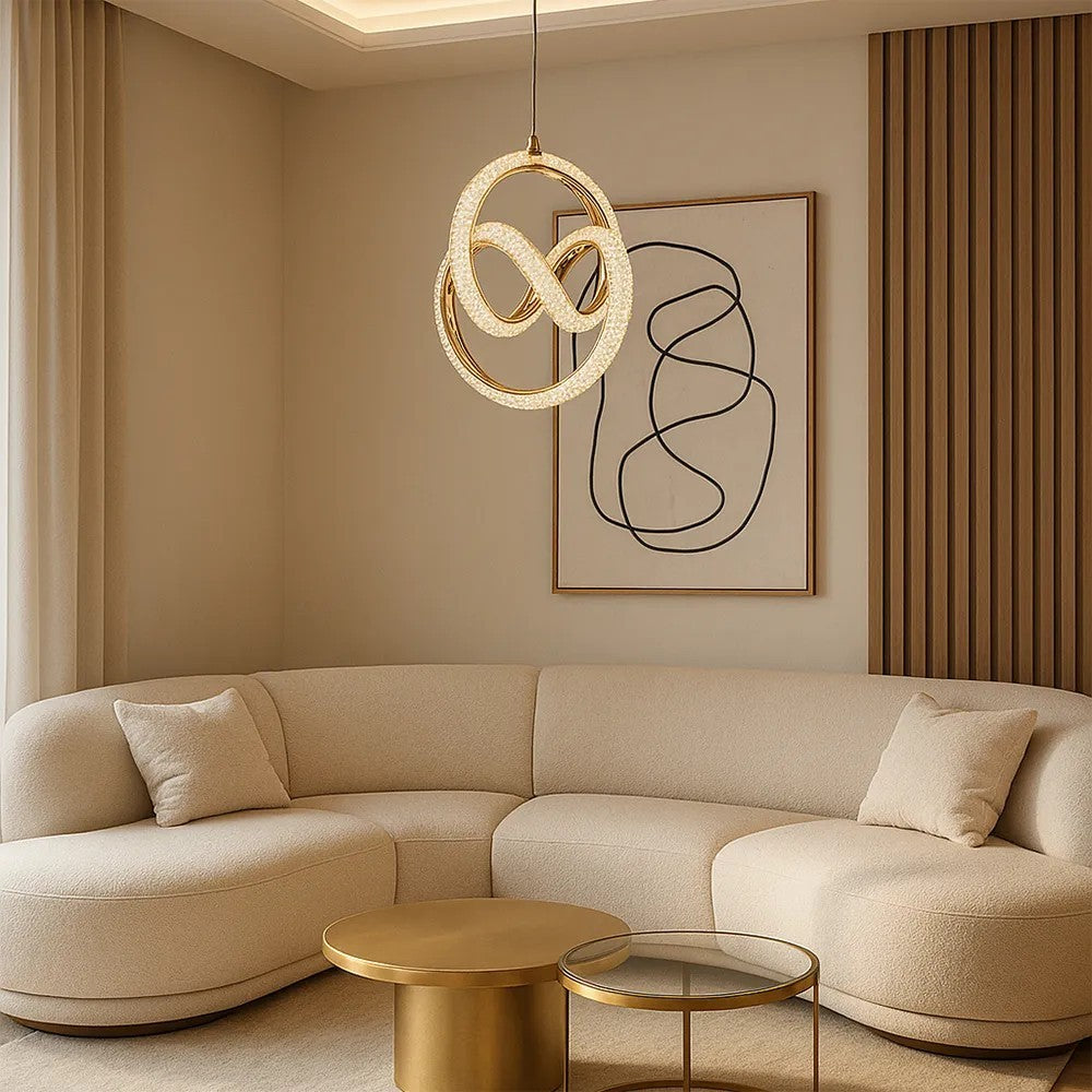 Lampă suspendată LED G068-CP Gold  2