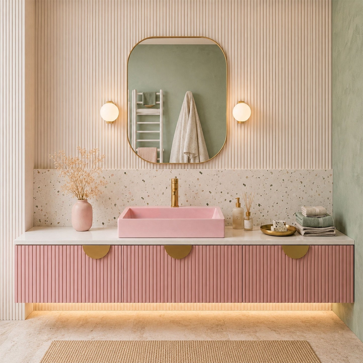 Lavoar Pentru Blat GOYA PINK 50CM 3
