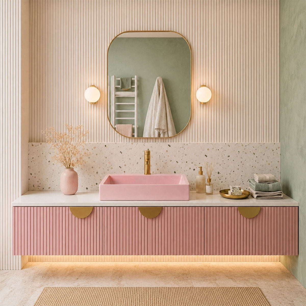 Lavoar Pentru Blat GOYA PINK 50CM 3