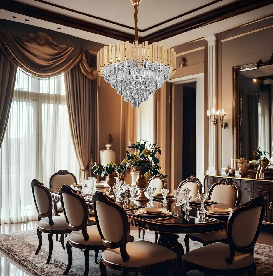 Lampă Suspendată Cristal G050-cp 50cm Gold  2