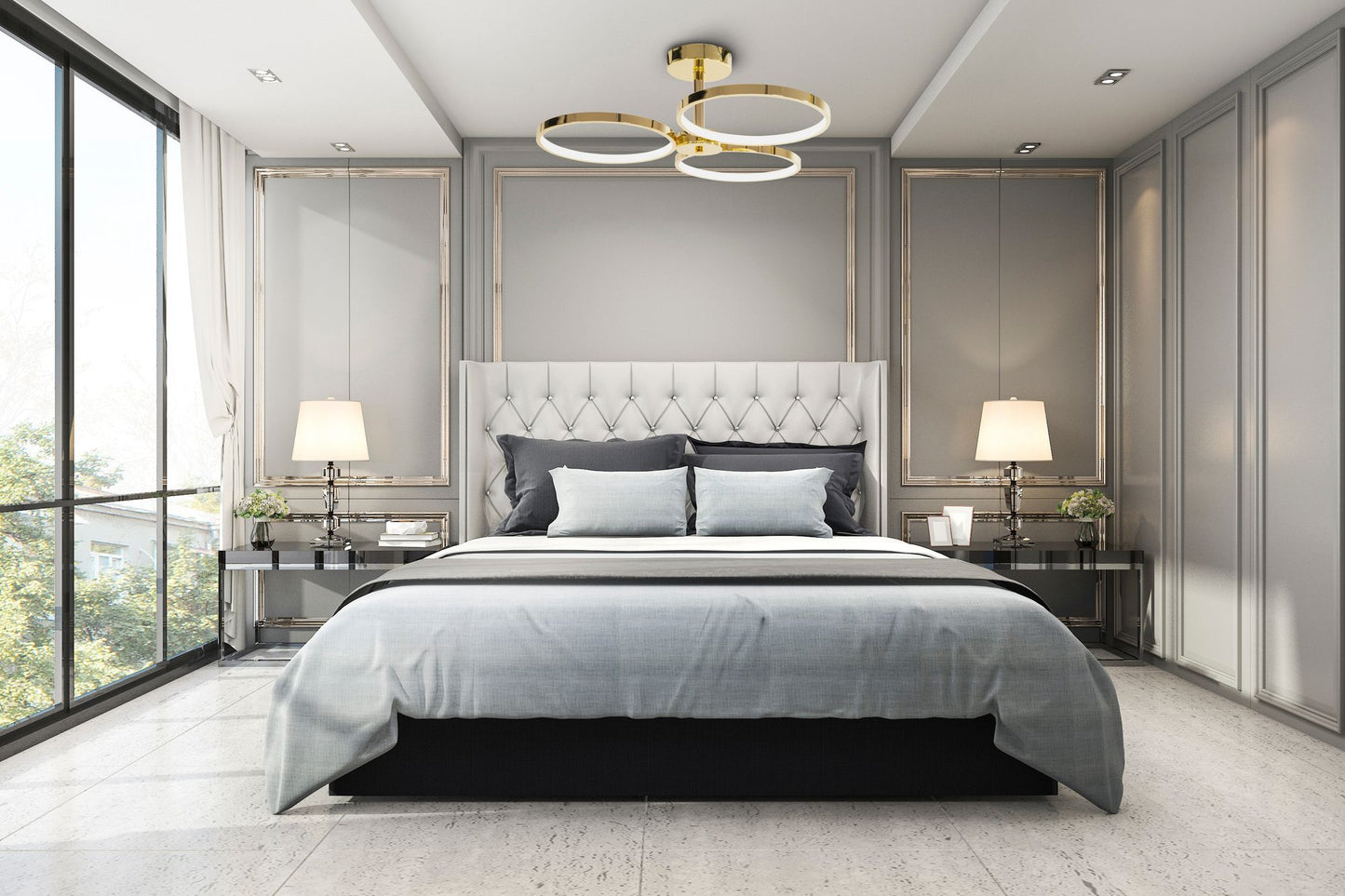 Lampa LED APP993-c Gold + Remote Control 4