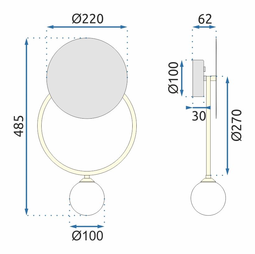 Lampa de perete APP923-1W  6