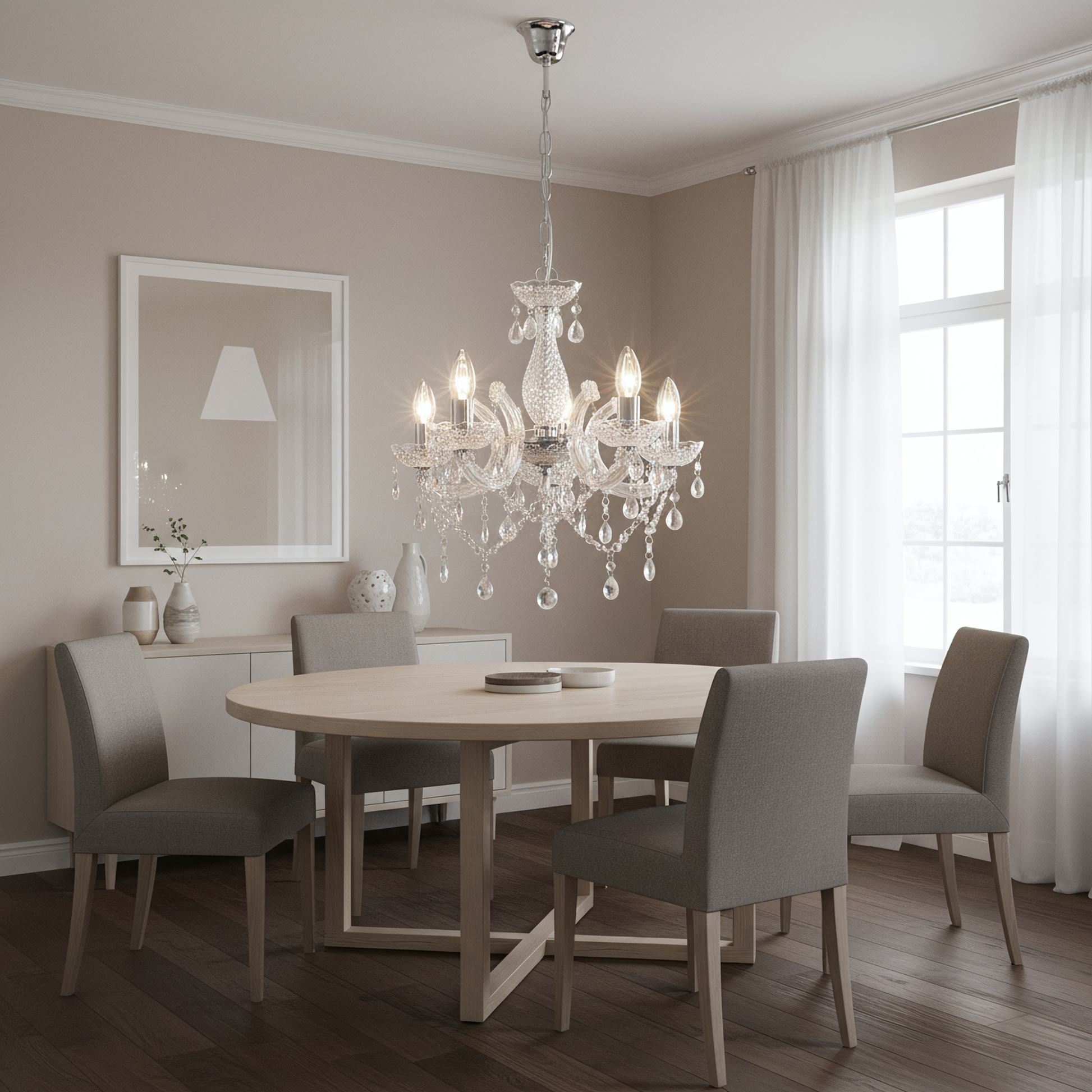 Lampă Suspendată Ebt004-5cp Transparent  2