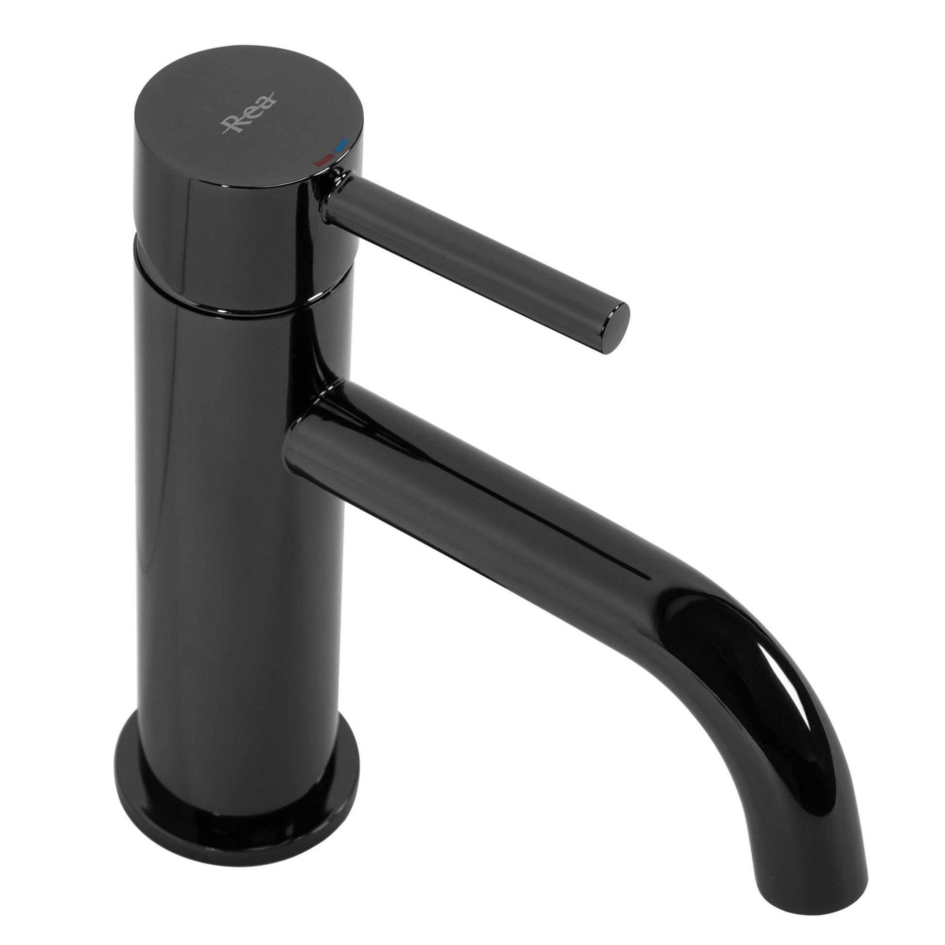 Baterie pentru lavoar Rea Lungo BLACK metallic Low  4