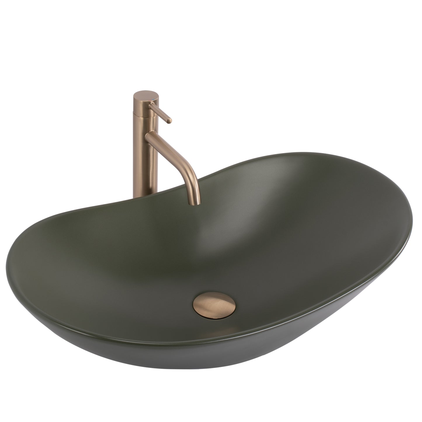 Lavoar pentru blat Rea Royal Olive Matt  4