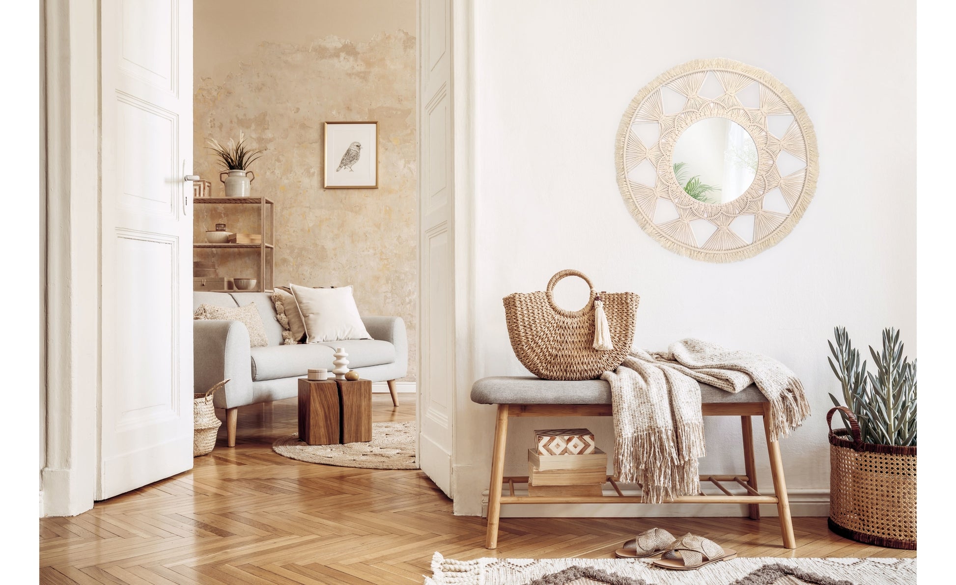 Oglinda Perete Boho 65cm 322050  5