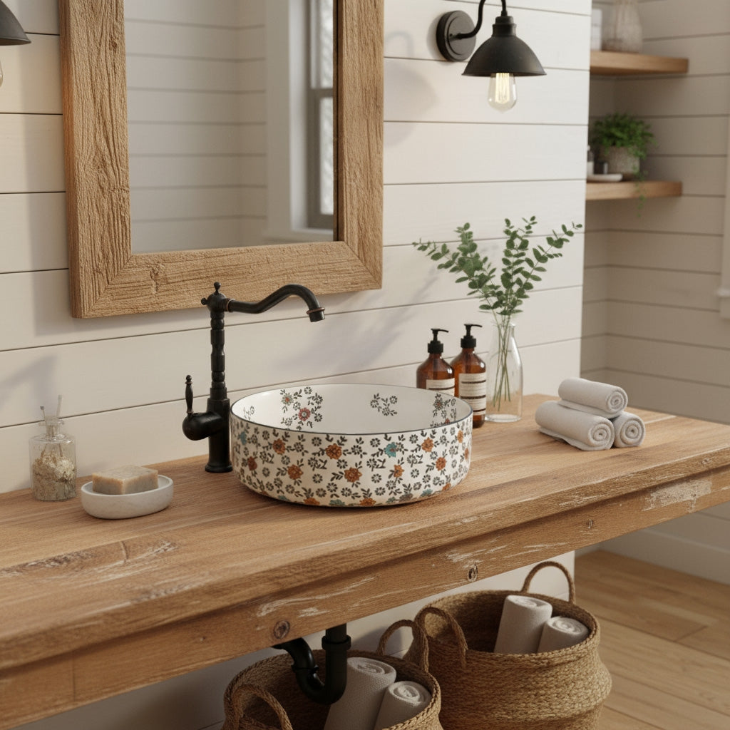 Lavoar Pe Blat Rea Stefania Fiori  4