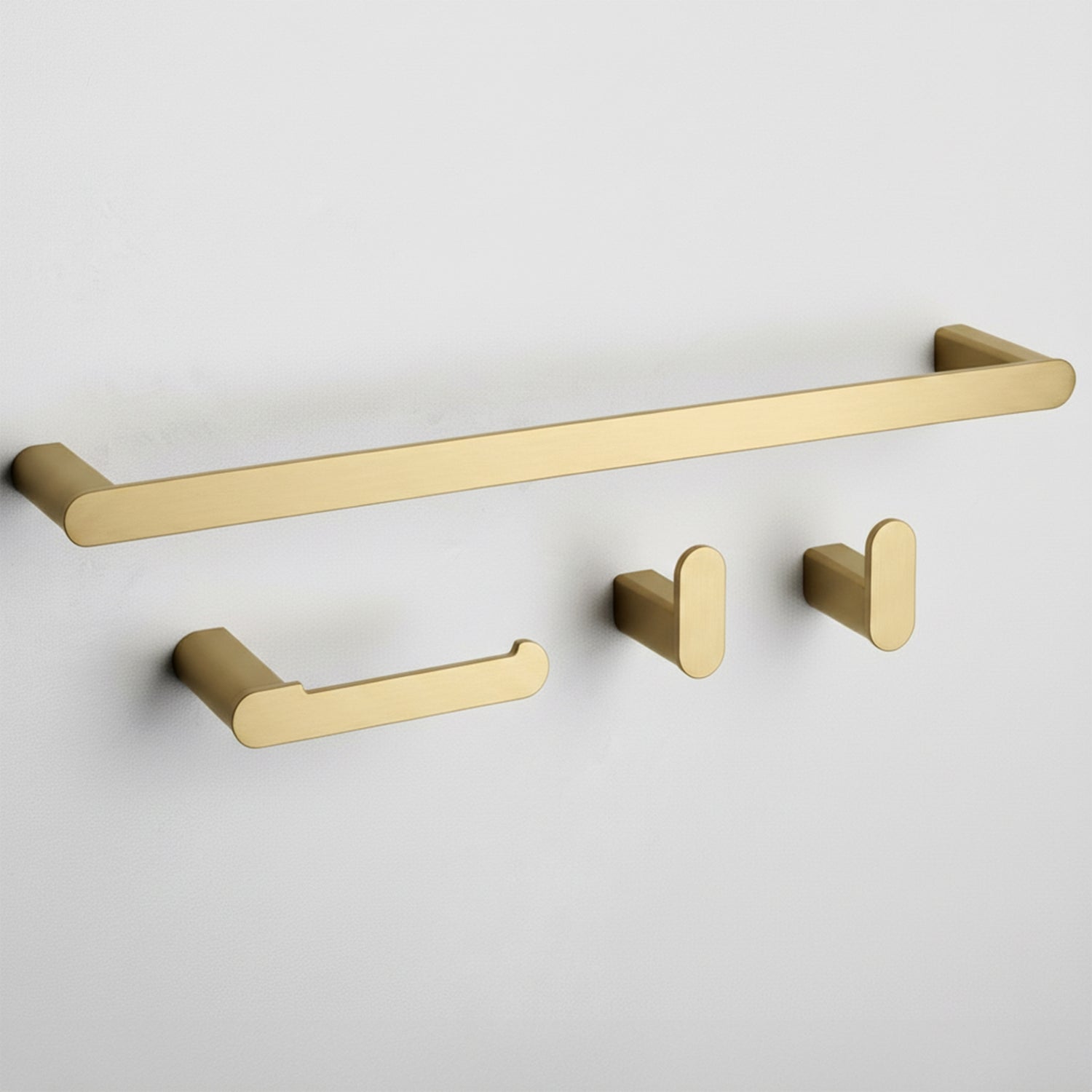 Set Accesorii Pentru Baie Mati Brush Gold 4 Piese  1