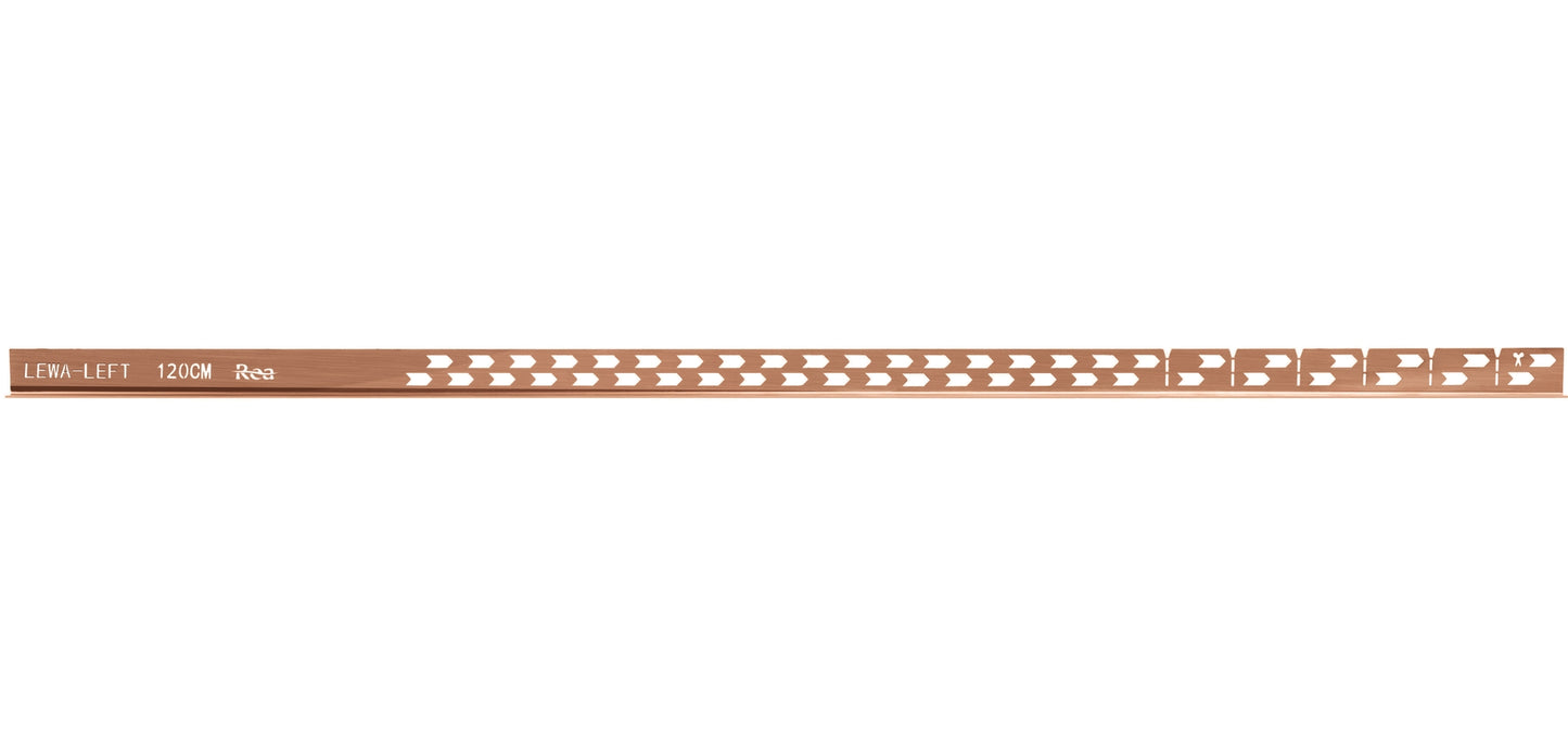 Profil de panta cadita de dus 120cm Brush Copper stanga 7