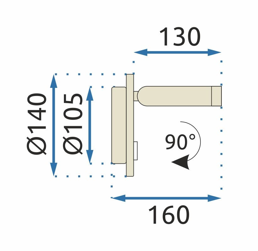 Lampa De Perete APP1614-1W Black  9