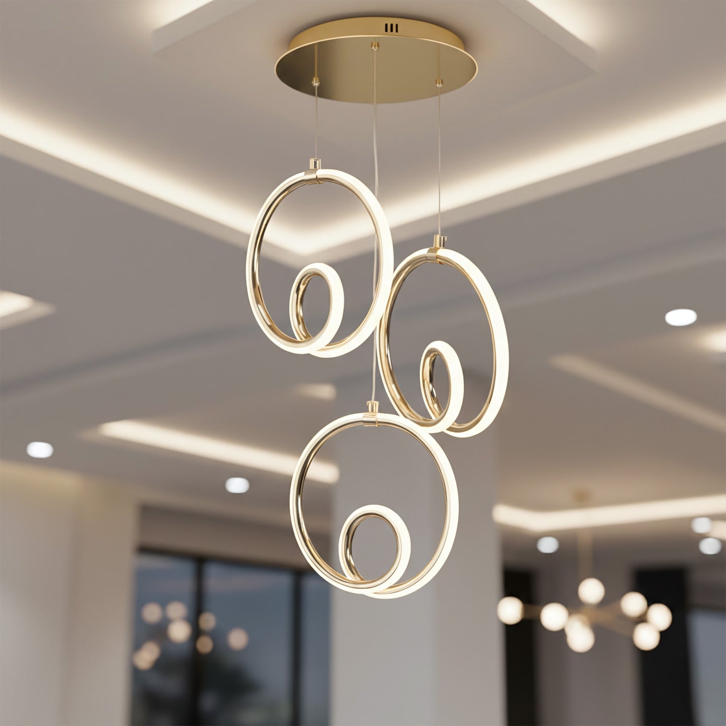 Lampa Led Lhj095-3cp Gold  2