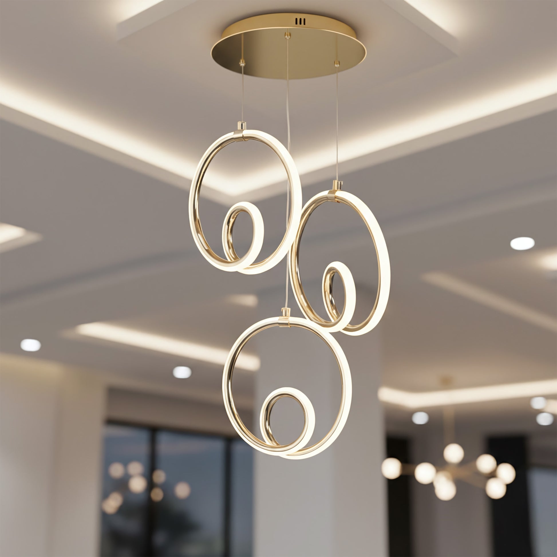 Lampa Led Lhj095-3cp Gold  2