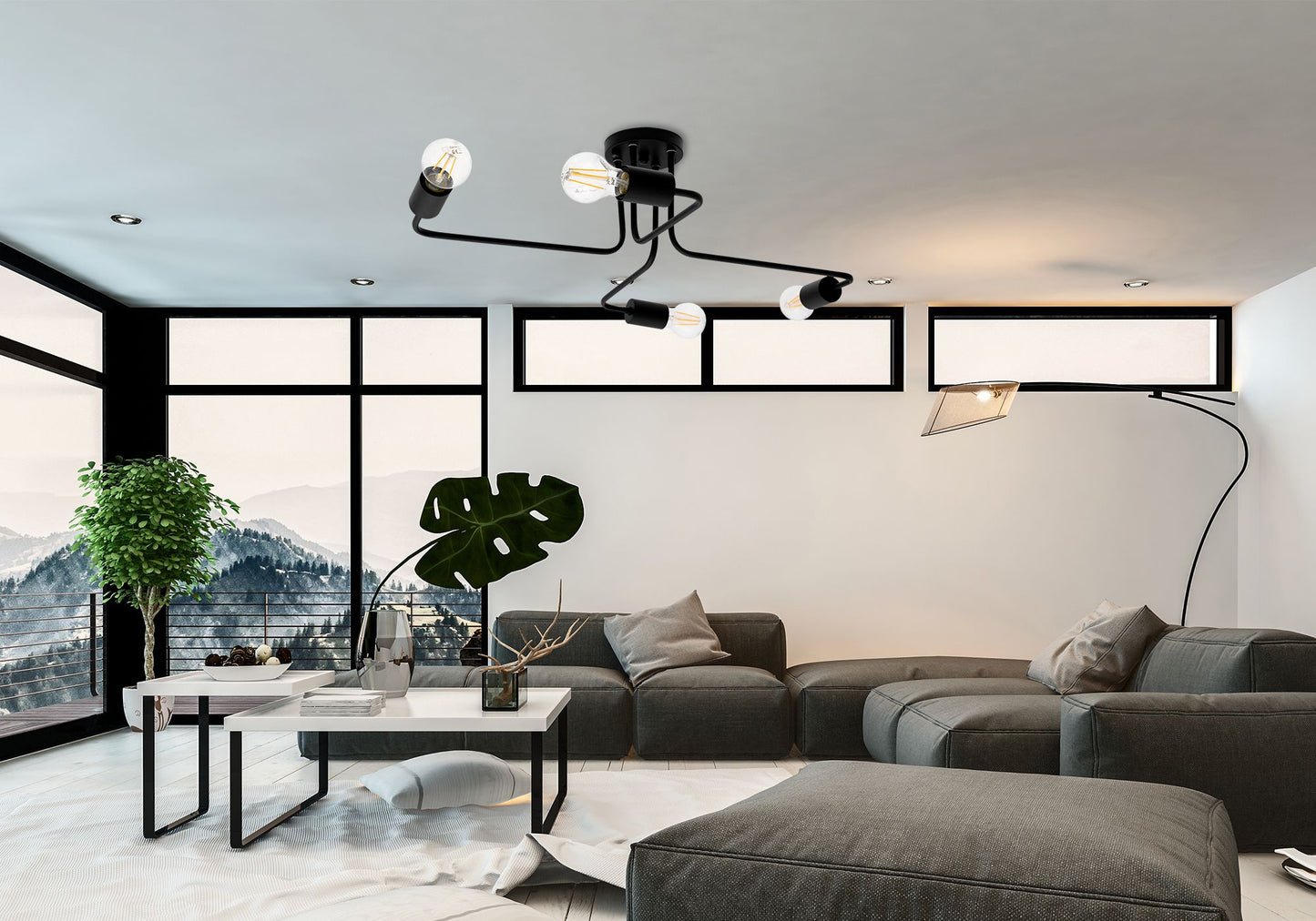 Lampa DE TAVAN/de perete paianjen Agaro 4  3