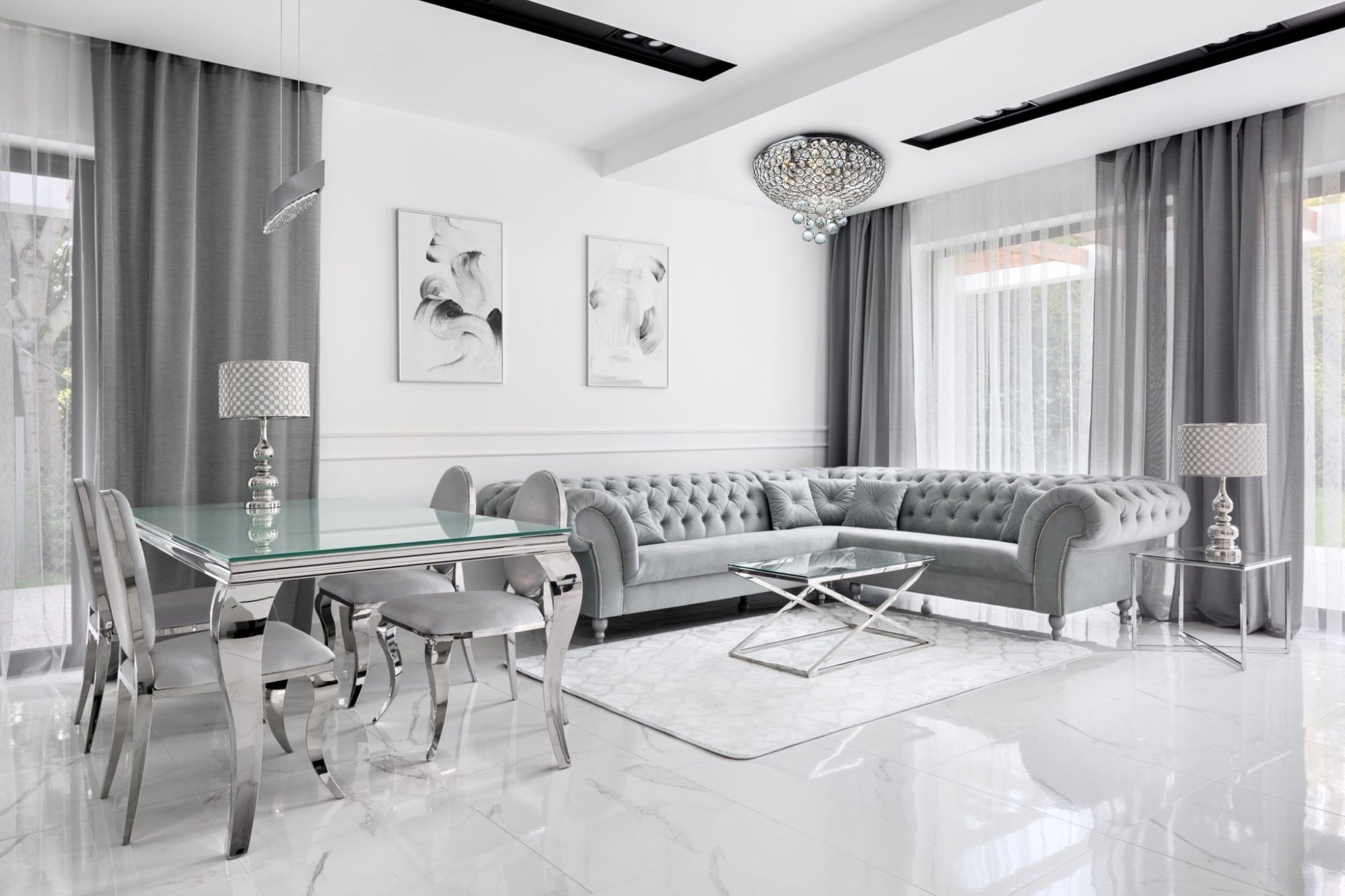 Plafoniera din cristal APP744-4C 7