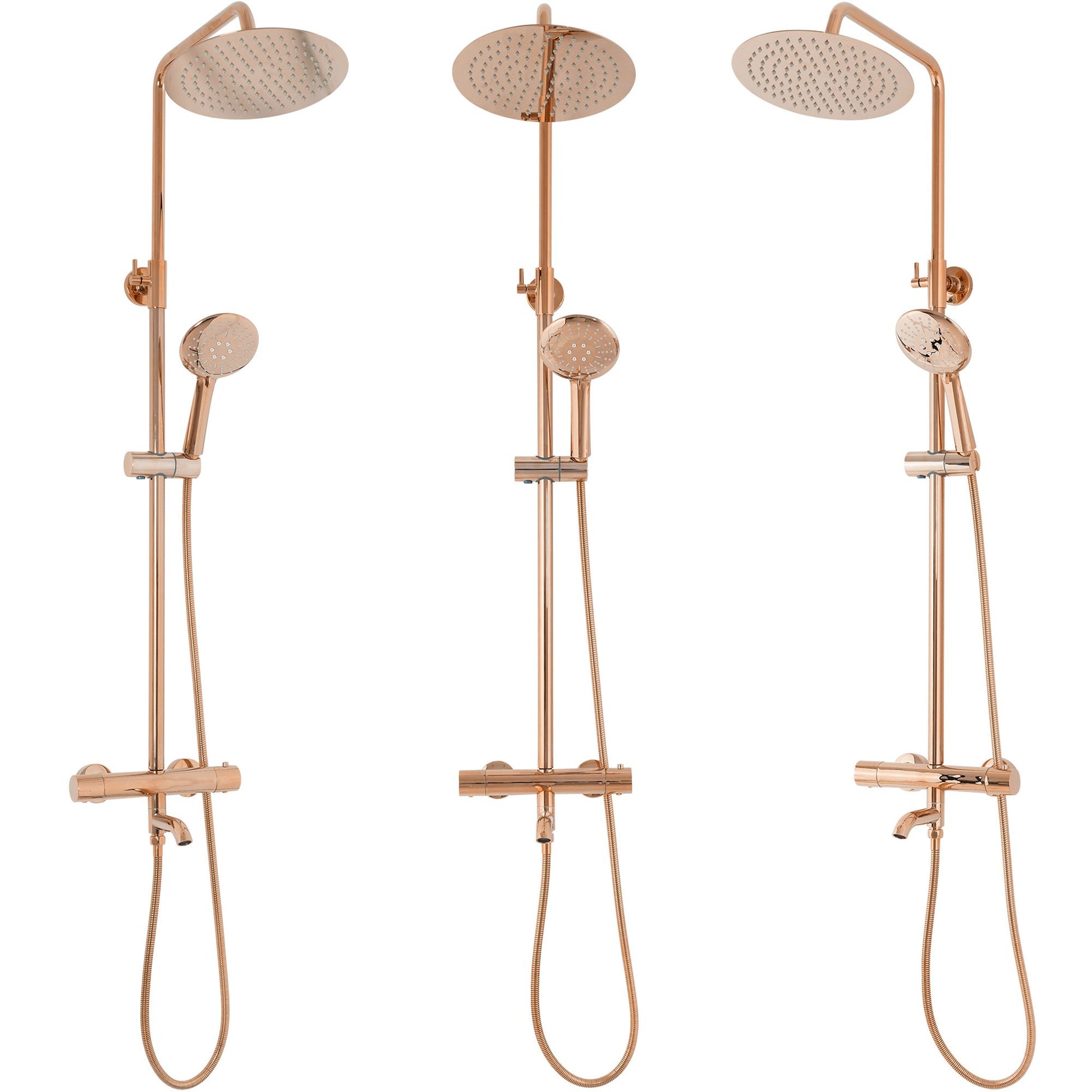 Coloana de dus cu termostat REA Lungo Rose Gold  7