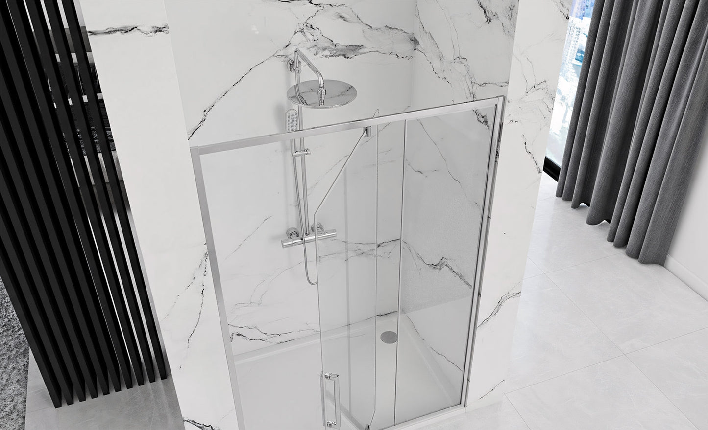 Ușă De Duș Batanta Rea Rapid Swing Crom 120  3