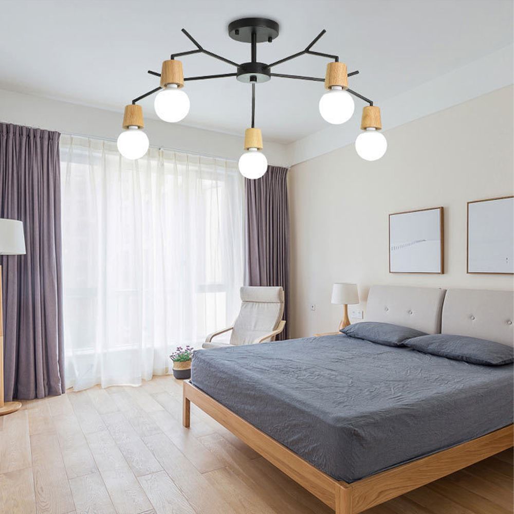 Plafoniera din metal stil scandinav APP694-5C 5
