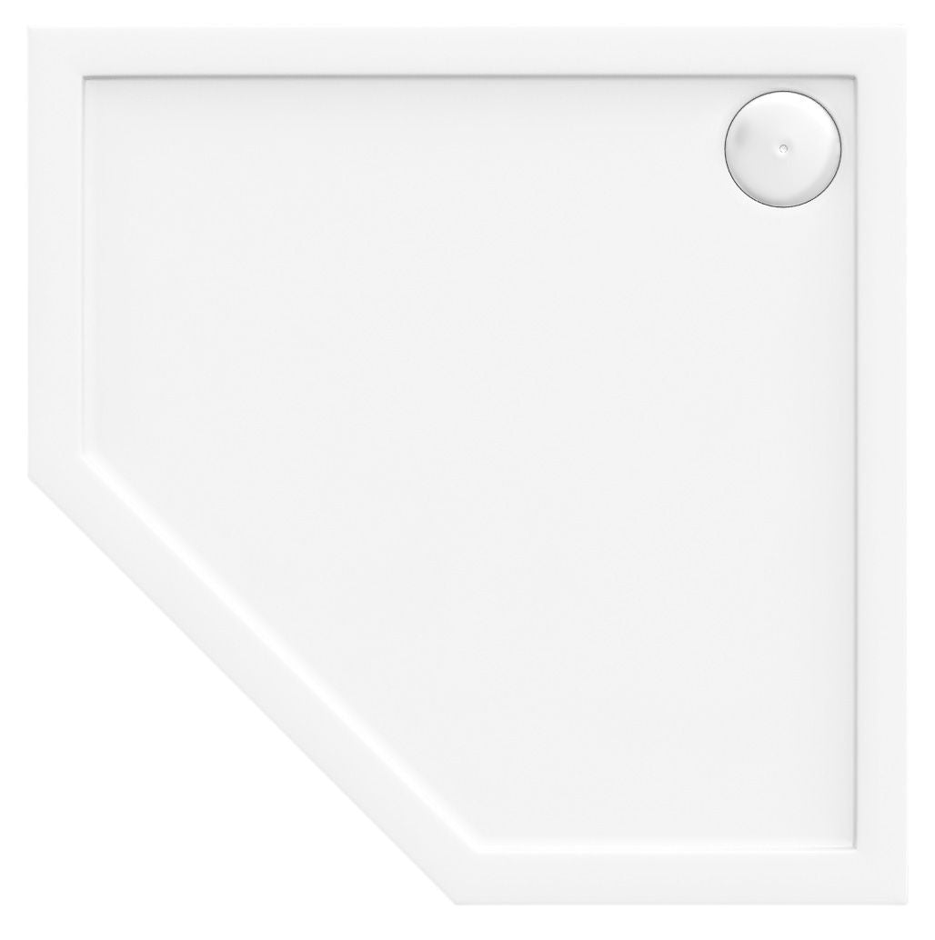 Cadita de dus Diamond 80x80 Alb  3