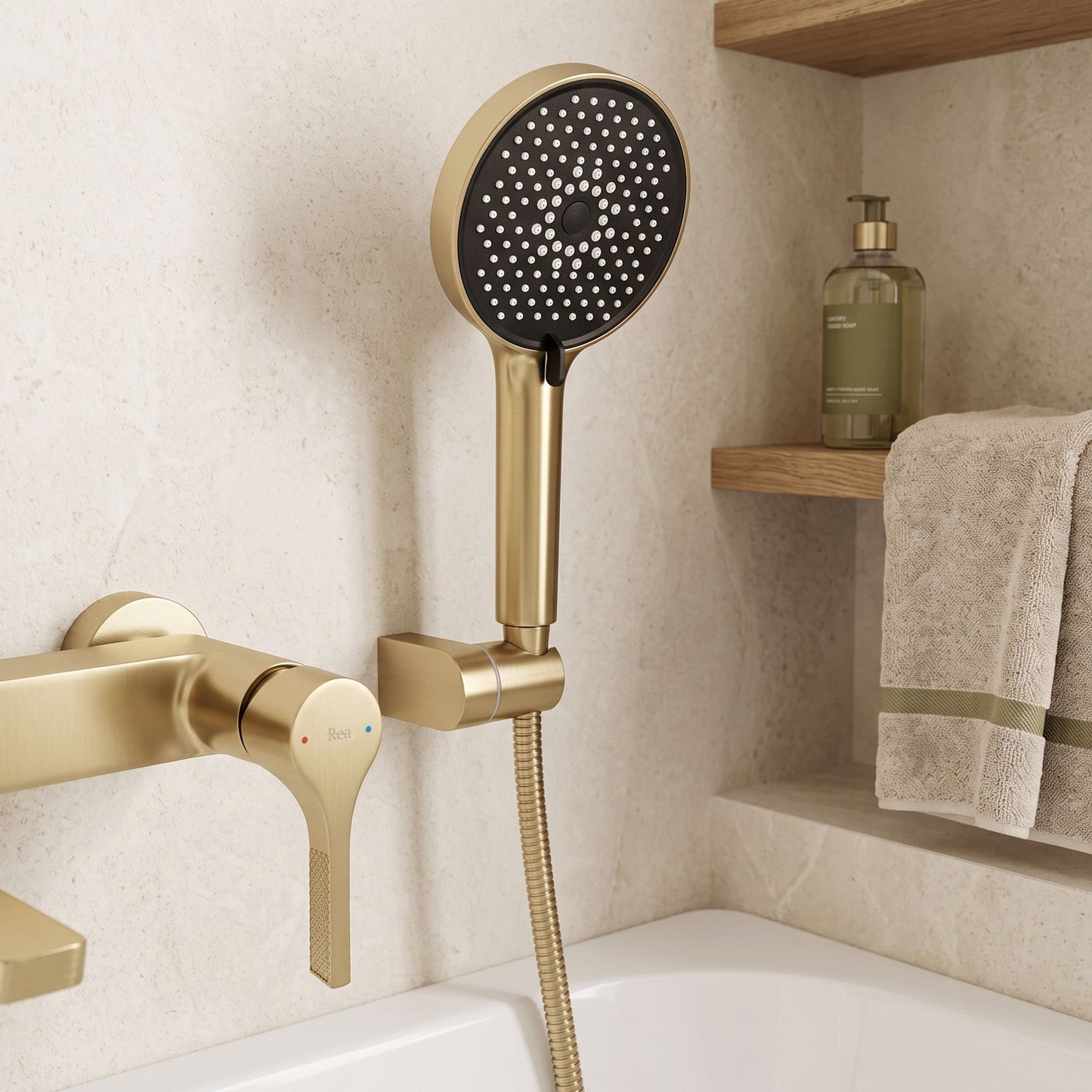 Baterie Pentru Cadă PREMIUM REA Maxim Brush Gold 5