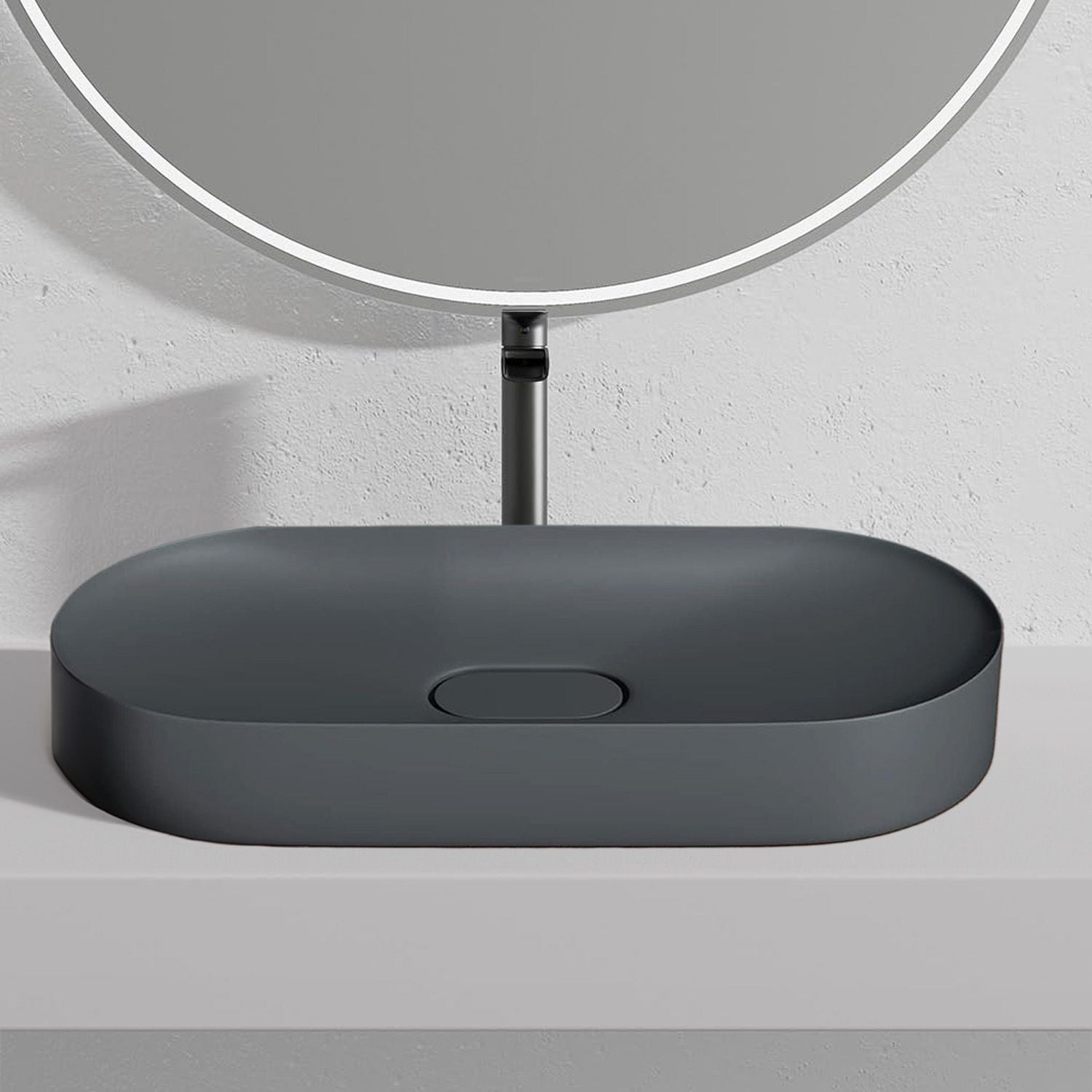 Lavoar pentru blat IRIS 71 CM GREY MATT 1