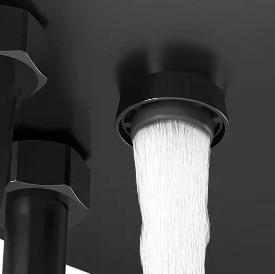 Coloana de dus cu termostat REA ROB Black  8
