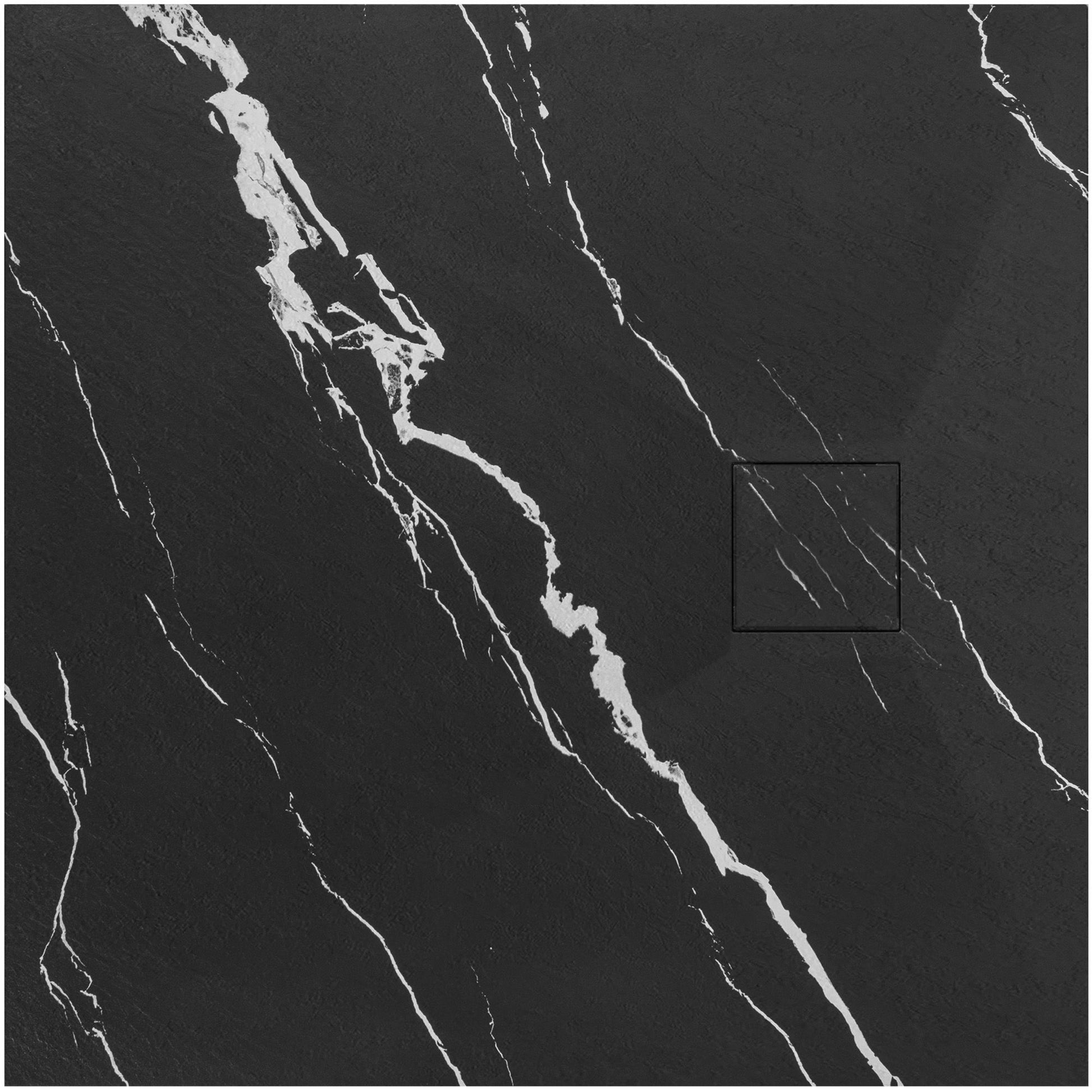 Cada de duș Magnum CARRARA BLACK 90x90  1