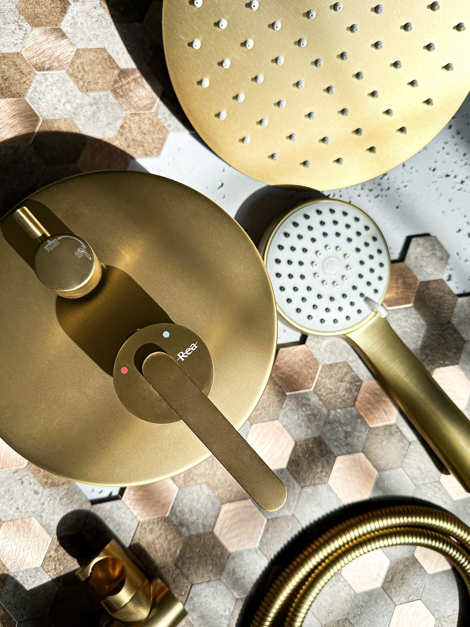 Set De Dus Incastrat Rea Ontario Brush Gold + Box  5