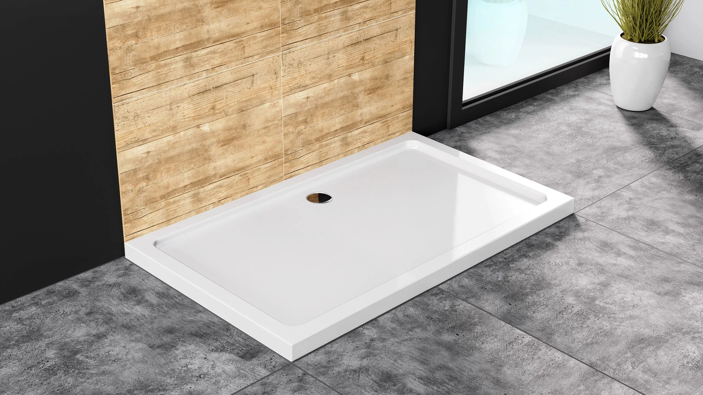 Cada pentru dus din acril Rea Savoy negru 80x100  3