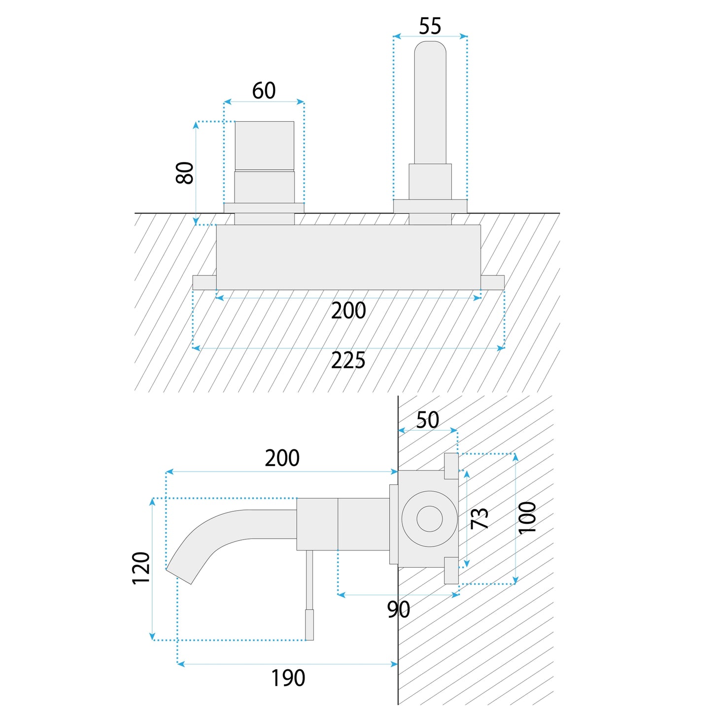 Baterie Incastrata Rea Lungo Diamond Chrom + Box  9