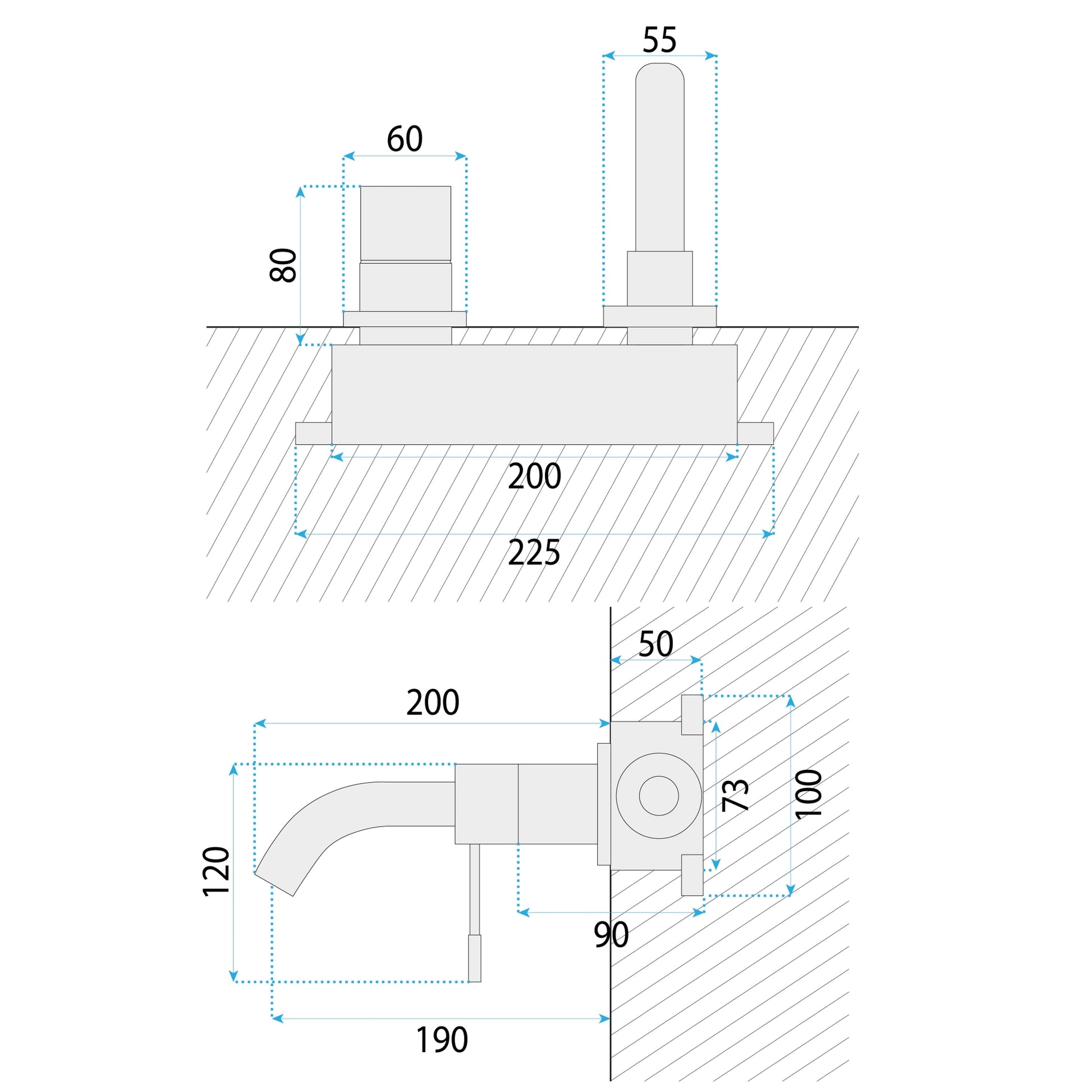 Baterie Incastrata Rea Lungo Diamond Chrom + Box  9