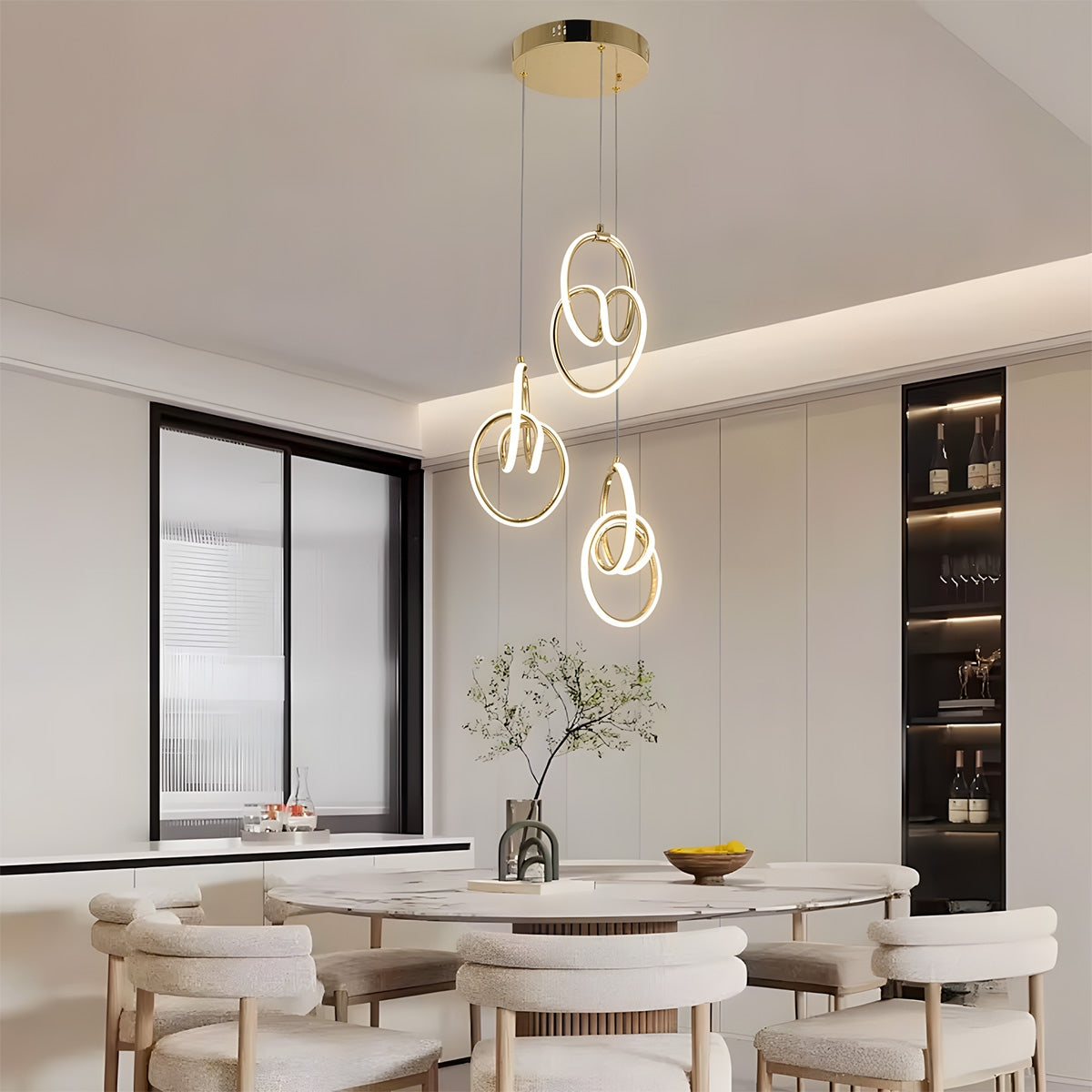 Lampă Suspendată Led G082-3cpr Gold  6