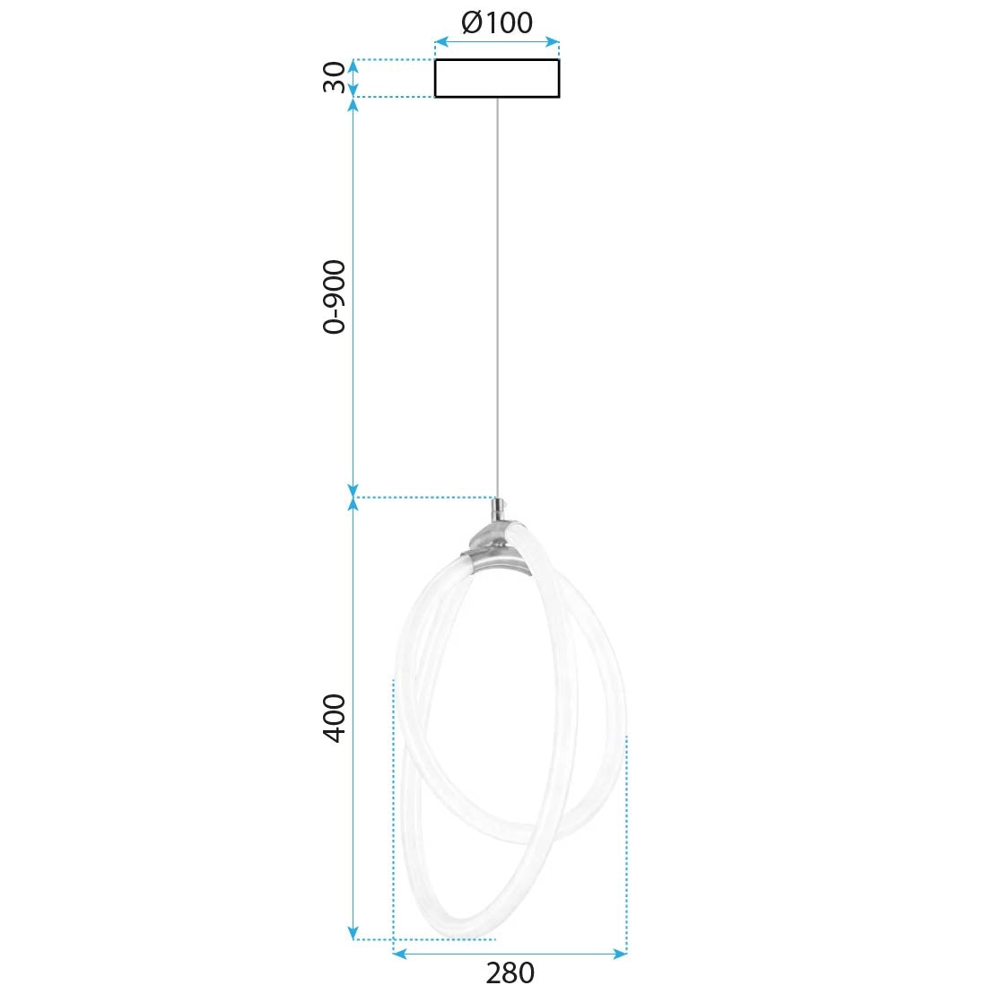 Lampa Led G019-cp Gold  6